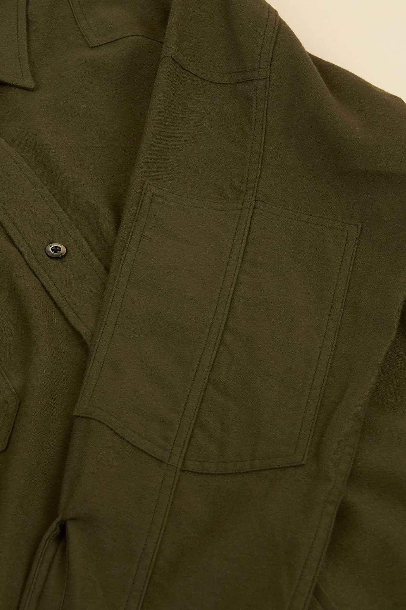 Addict Clothes ACVM Moleskin Shirt - Army Green