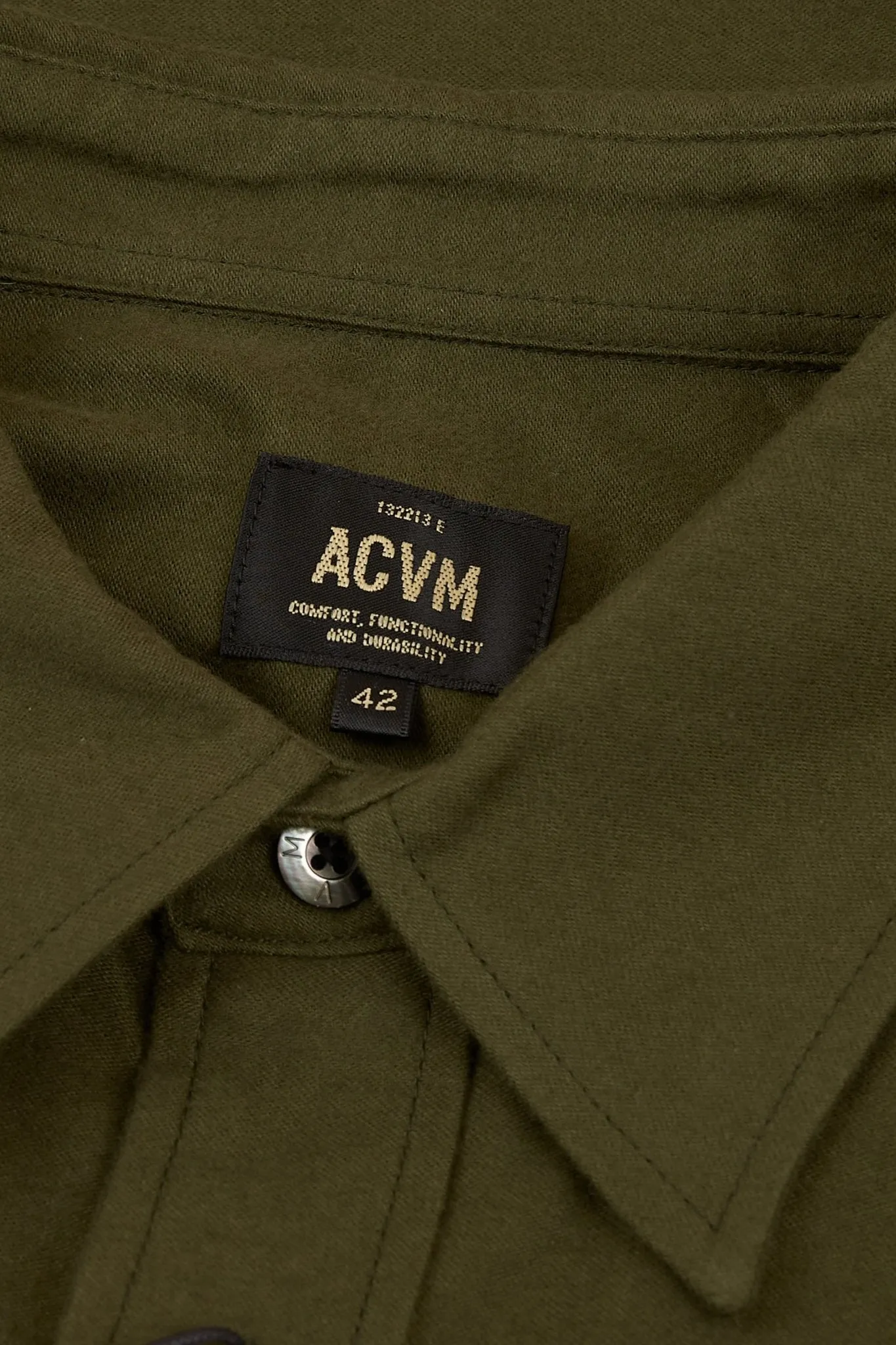 Addict Clothes ACVM Moleskin Shirt - Army Green