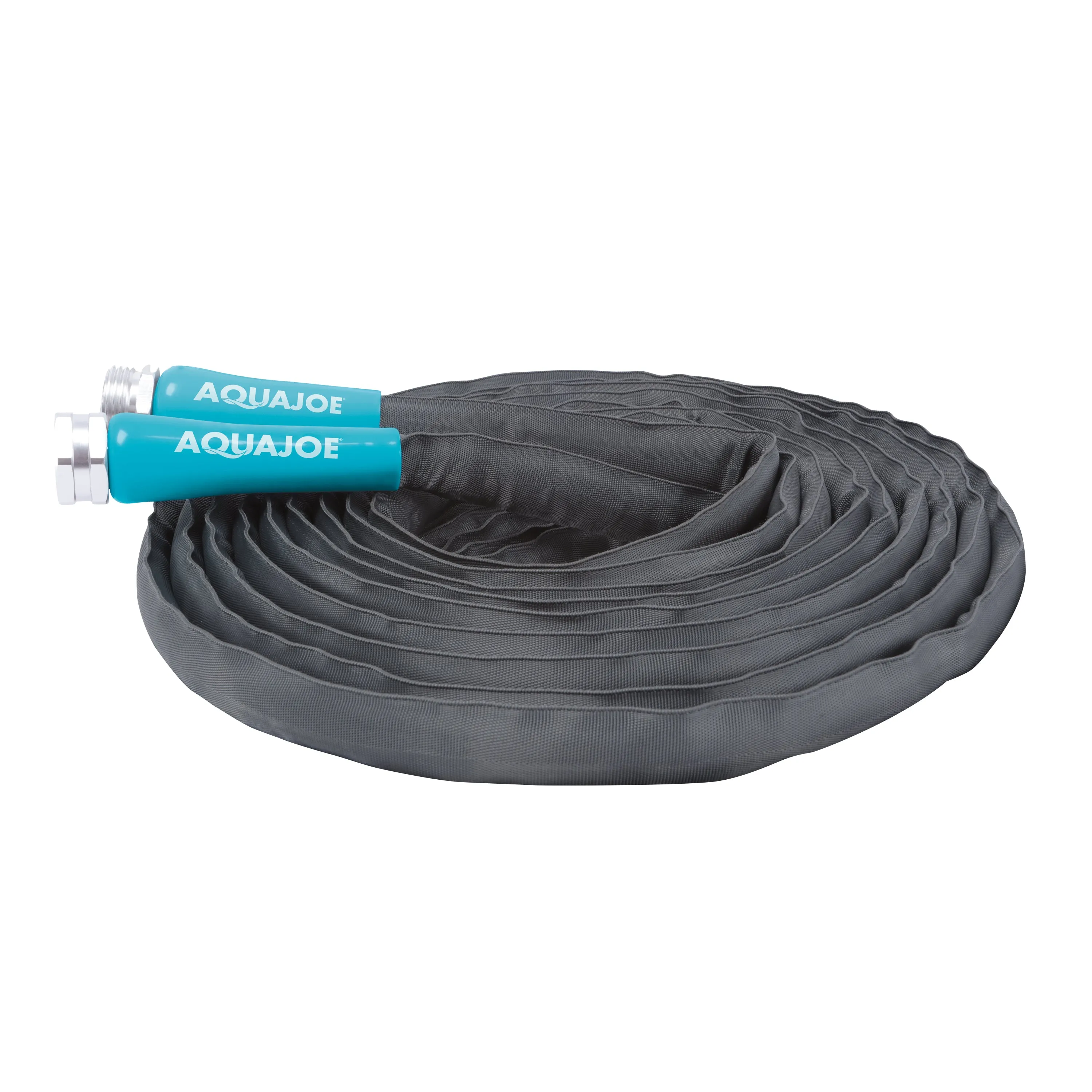 Aqua Joe AJFJH25-58-PRO Ultra Flexible Kink Free Fiberjacket Garden Hose | 25-Foot | Metal Fittings