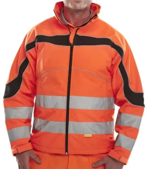 Beeswift Eton Softshell Hi Vis Jacket Orange - Et41