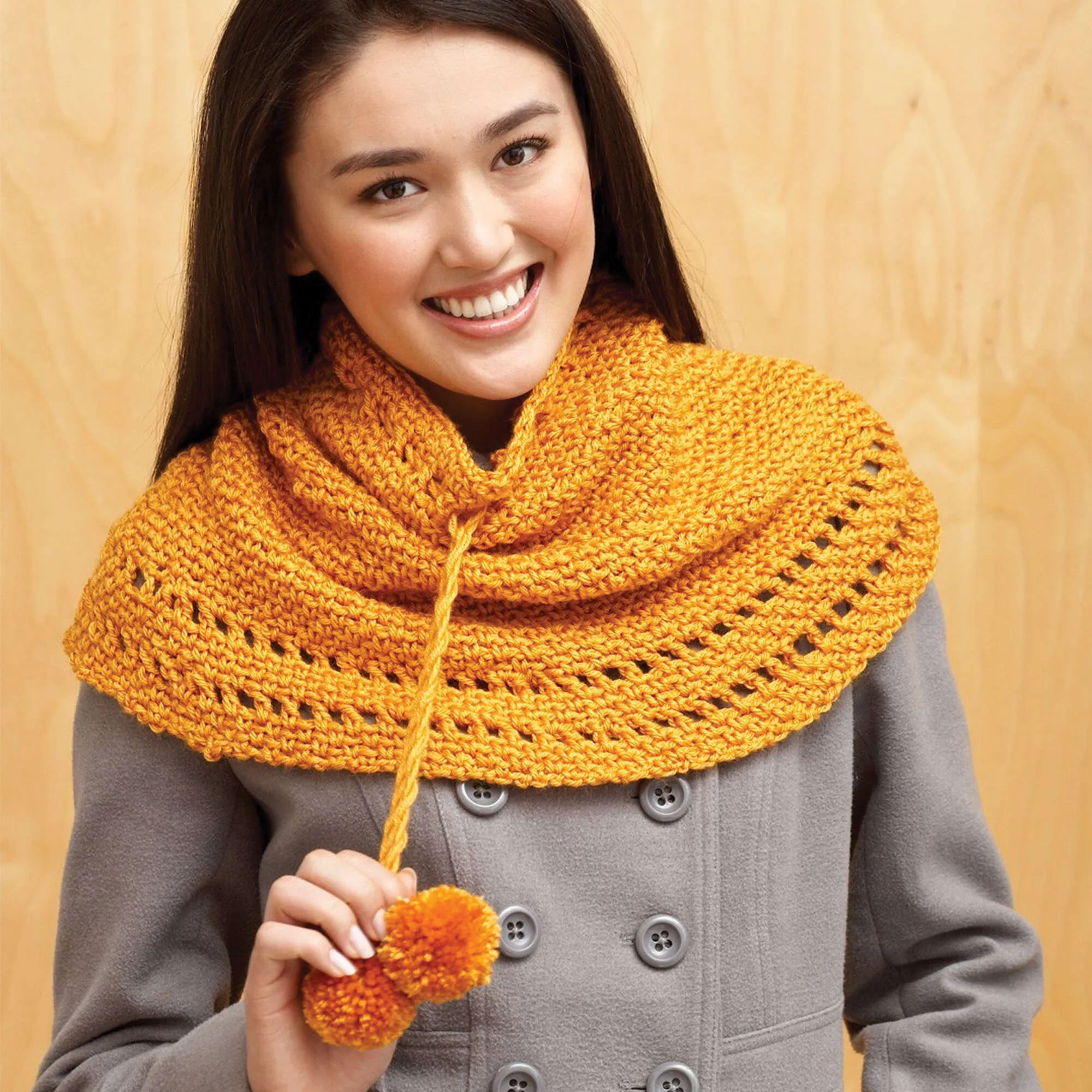 Bernat Crochet Drawstring Cowl