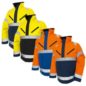 Blaklader High Visibility Winter Quilt Lined Jacket - Wind, Waterproof & Breathable