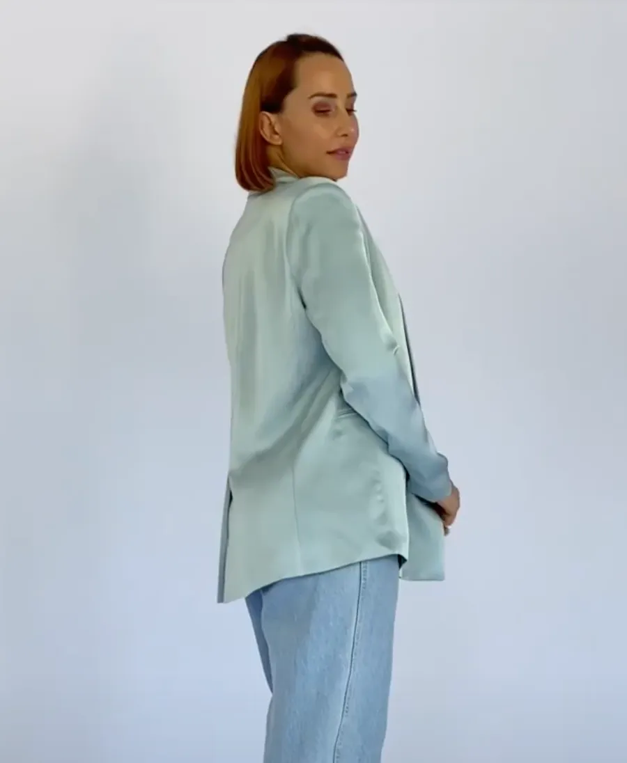 Coco Tailored Jacket - Ocean Blue