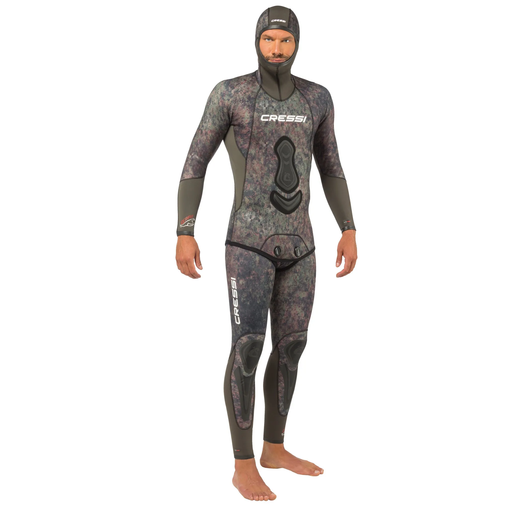 Cressi 5mm Mens Seppia 2-piece Freediving Wetsuit