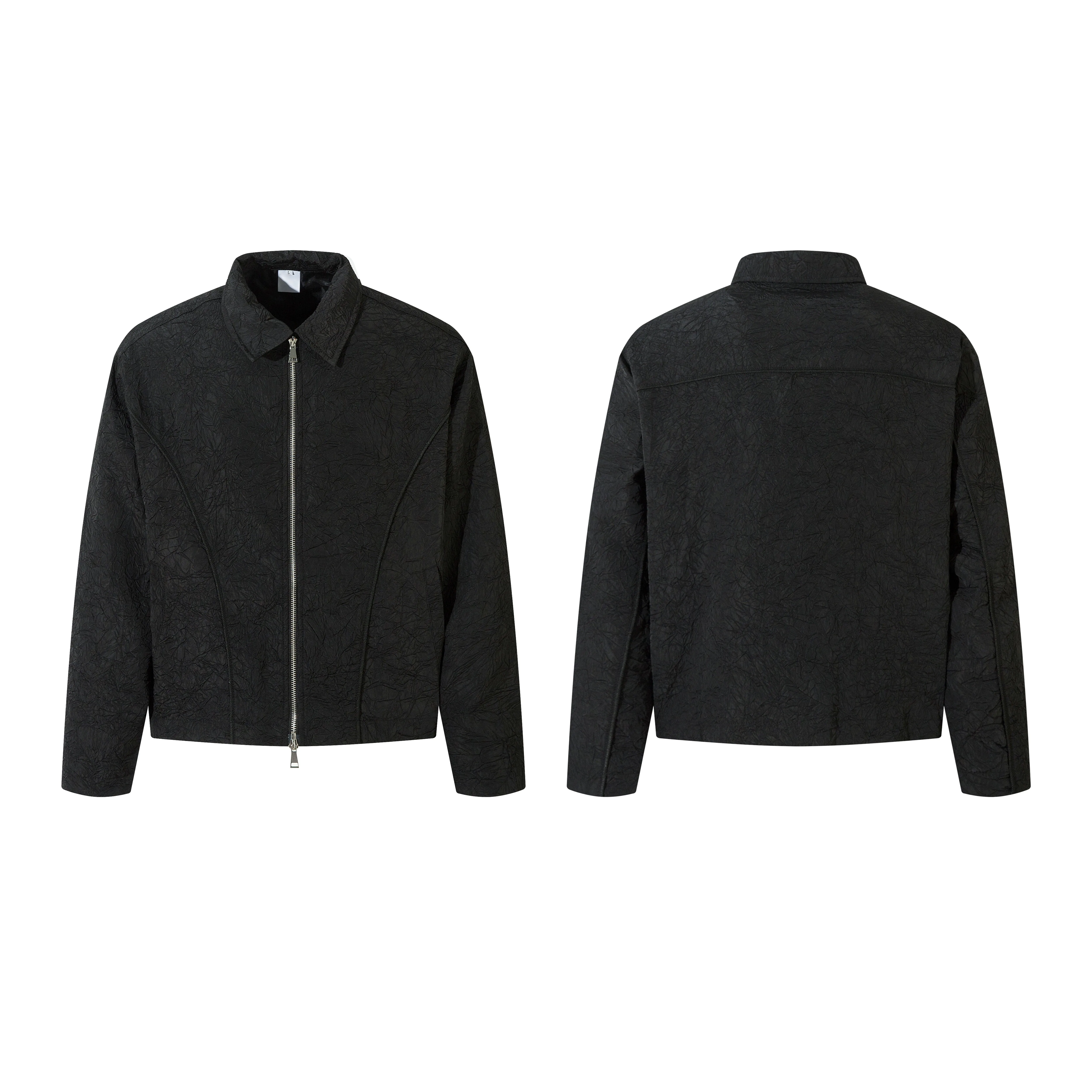 Faire Echo Cleanfit Textured Black Jacket