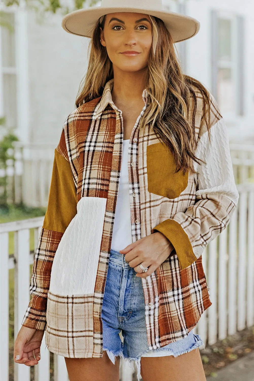 Kind Of A Big Deal Plaid Corduroy Jacket