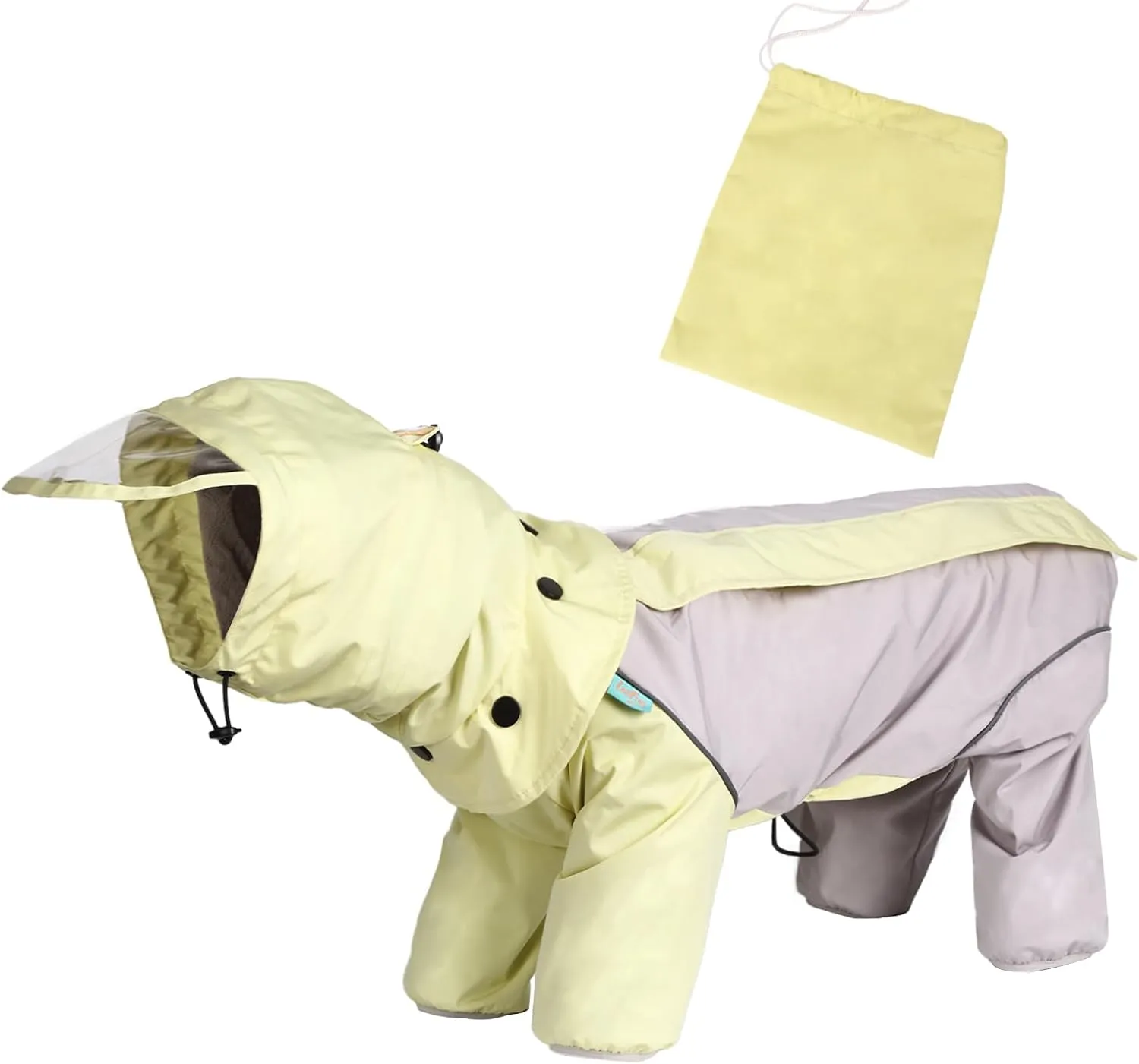 Laifug Dog Raincoat, Four-legged Dog Rain Jacket