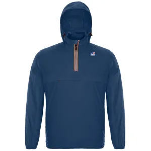 Leon - Packable Quarter Zip Rain Jacket in Blue Deep