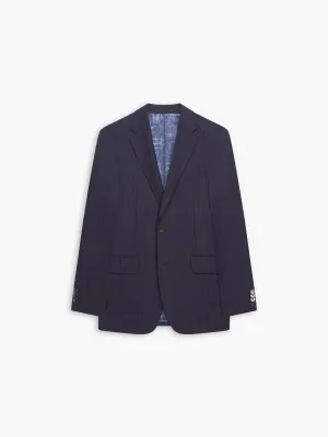 Lomu Infinity Active Slim Fit Navy Stripe Jacket