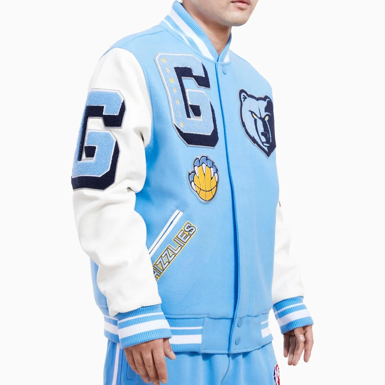 Men's Memphis Grizzlies Logo Varsity Jacket