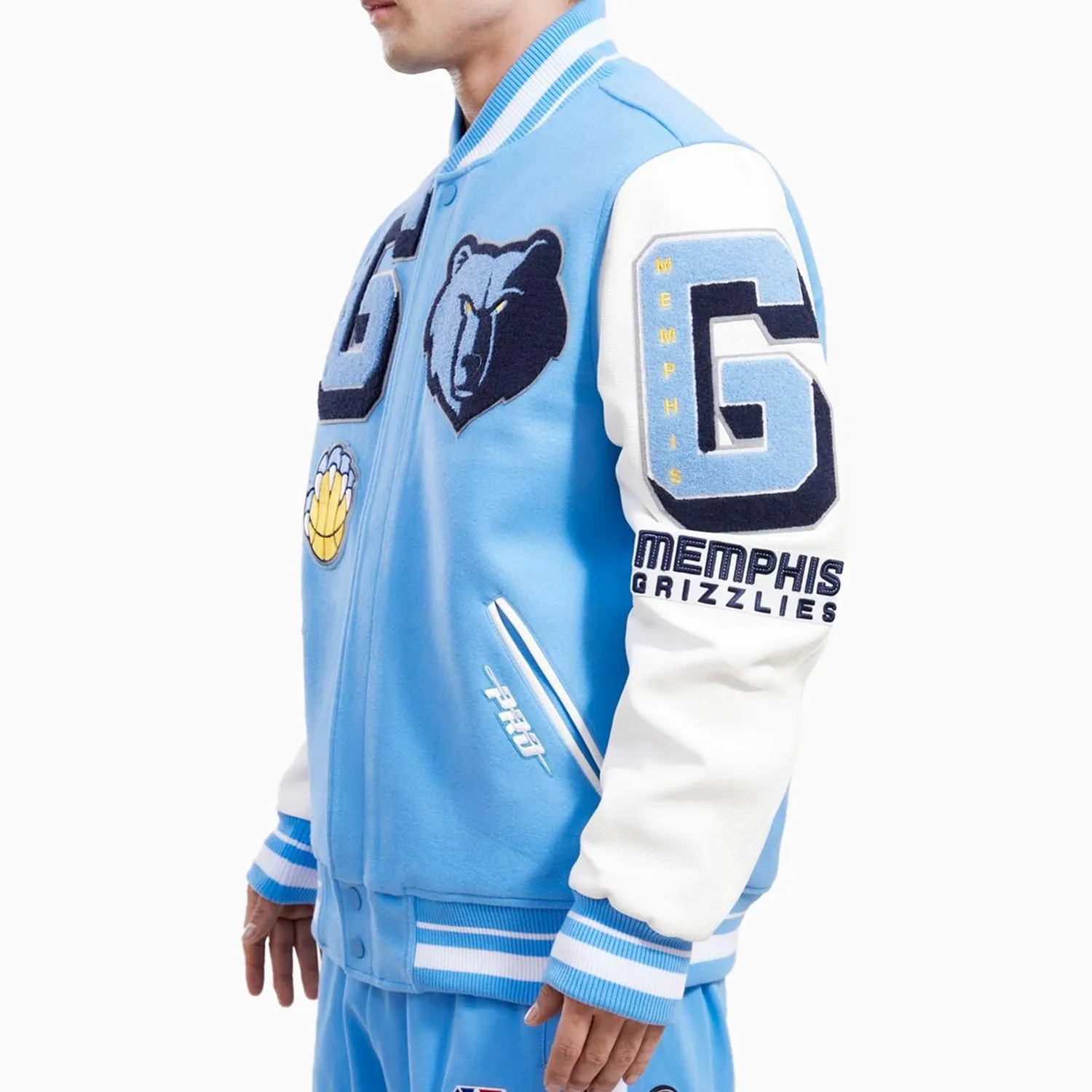 Men's Memphis Grizzlies Logo Varsity Jacket