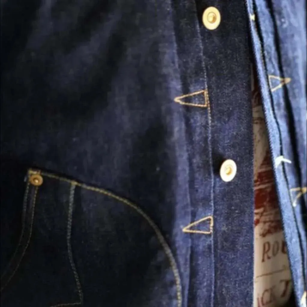 Men's raw selvedge jean jacket