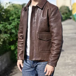 Men's Vintage Cowhide Real Leather Jacket