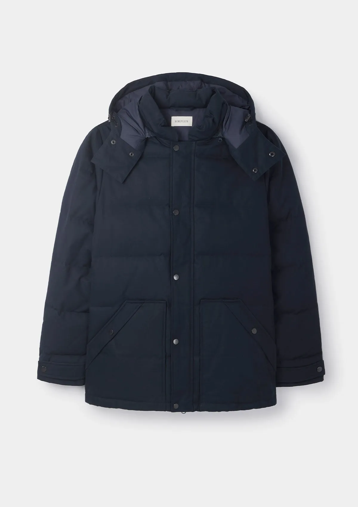 Navy Ventile Cotton Down Jacket