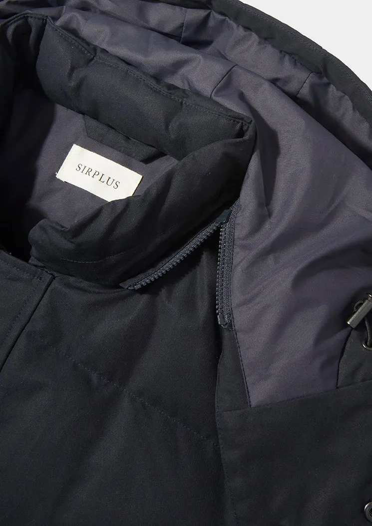 Navy Ventile Cotton Down Jacket