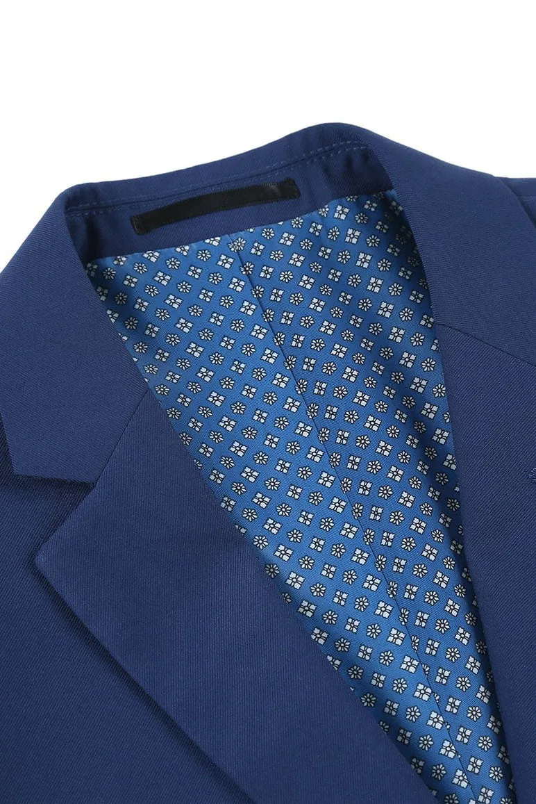 "Rafael" Royal Blue 2-Button Notch Suit (2-Piece Set)