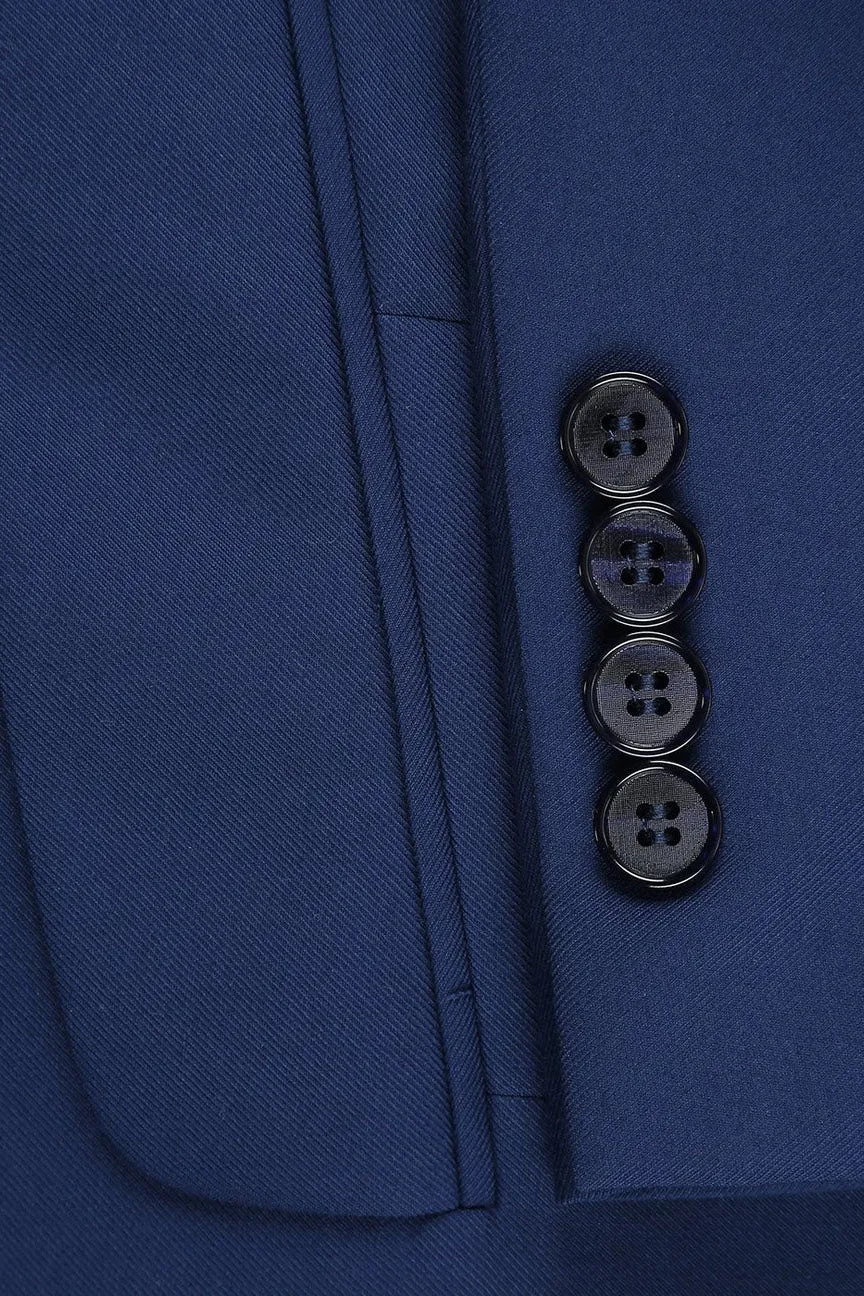 "Rafael" Royal Blue 2-Button Notch Suit (2-Piece Set)