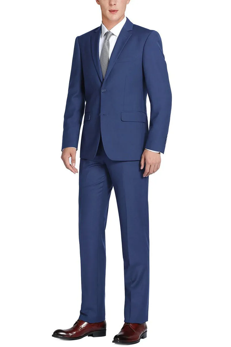 "Rafael" Royal Blue 2-Button Notch Suit (2-Piece Set)