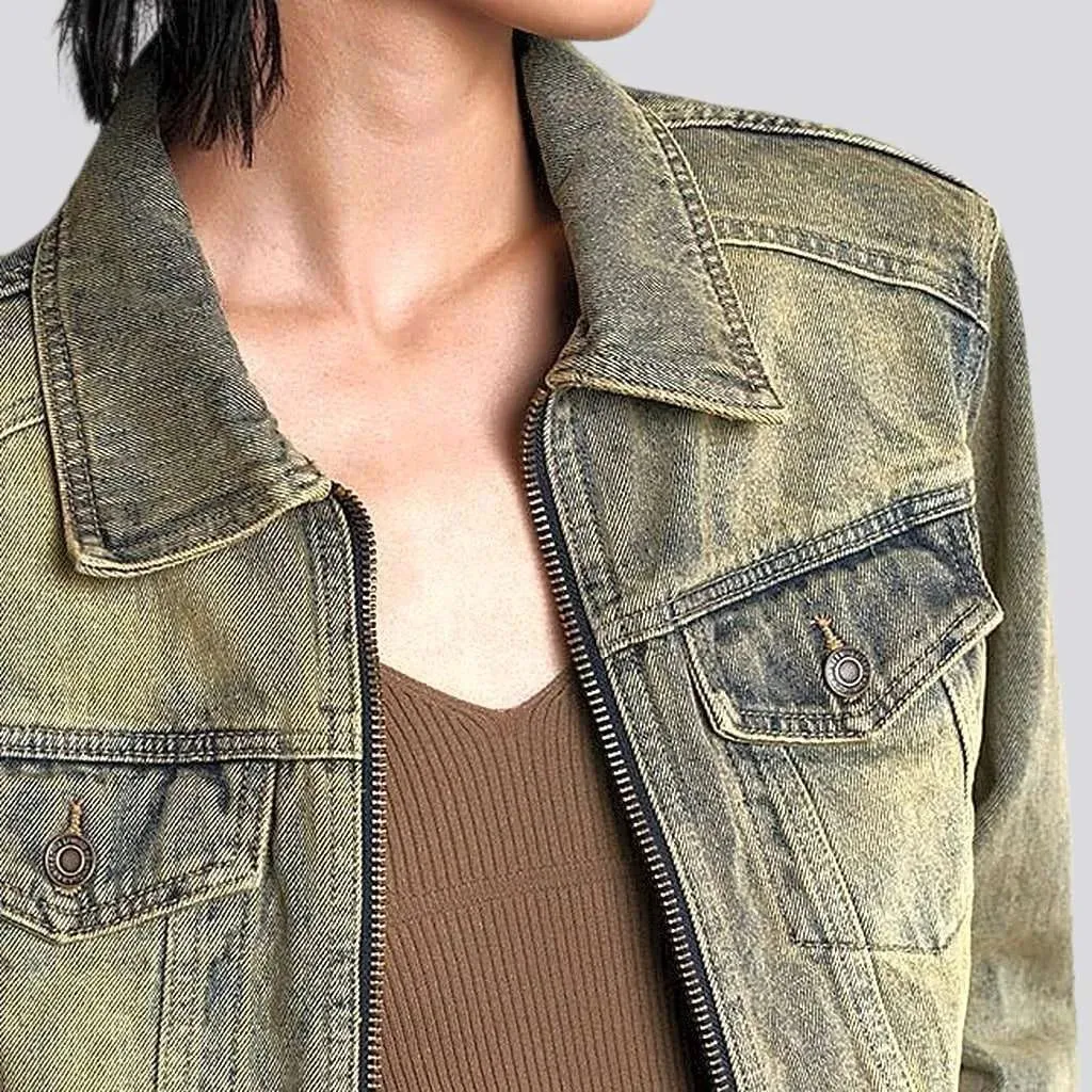 Short y2k denim jacket
 for women