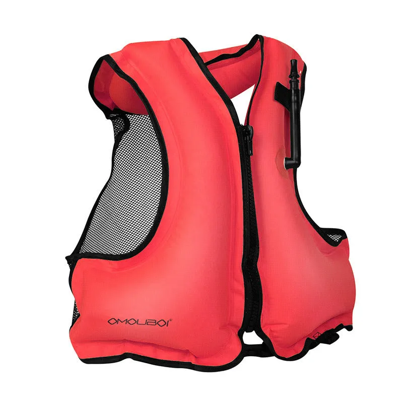 Universal Portable Inflatable Snorkeling Vest Buoyancy-assisted Swimming Jacket