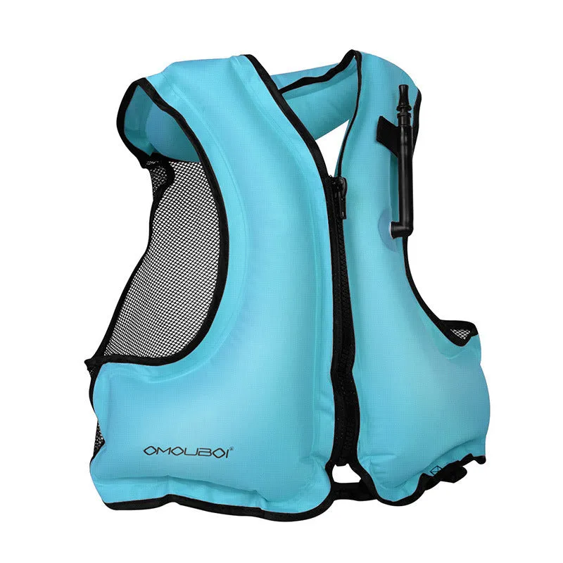 Universal Portable Inflatable Snorkeling Vest Buoyancy-assisted Swimming Jacket