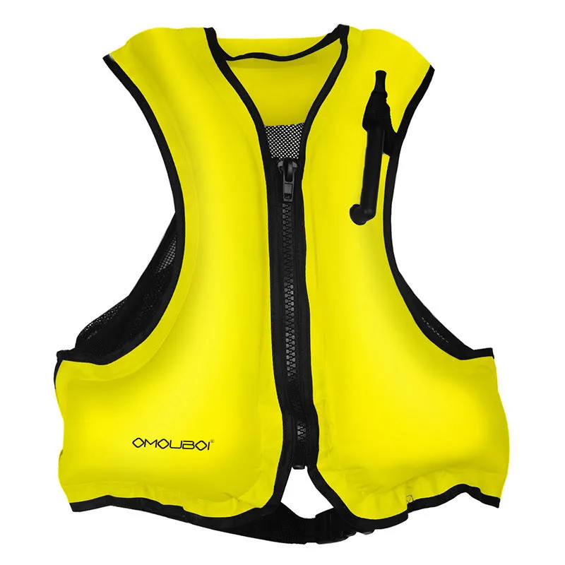 Universal Portable Inflatable Snorkeling Vest Buoyancy-assisted Swimming Jacket